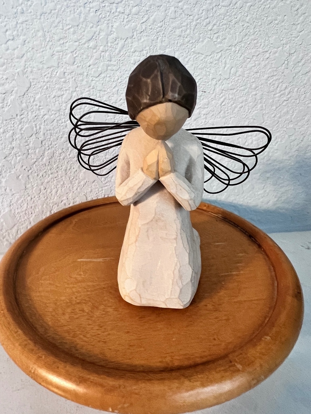 Vintage 1999 Willow Tree Angel of Prayer Susan Lordi DEMDACO Wire Wings